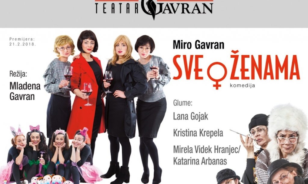 SUTRA U HRVATSKOM DOMU Teatar Gavran – „Sve o ženama“