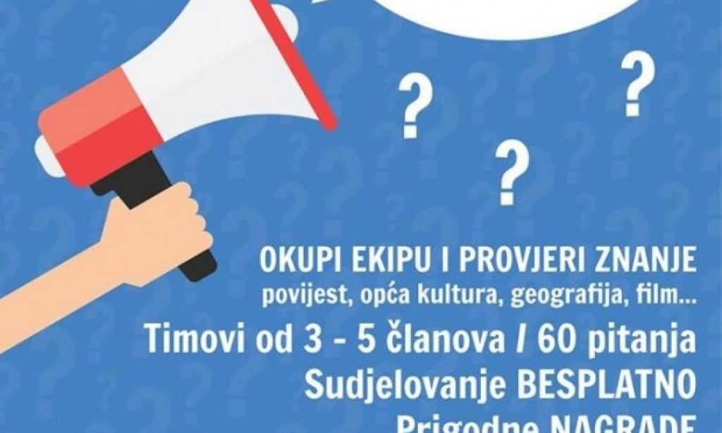 PONOVO U PAKRACU U Hotelu 3. PUB kviz