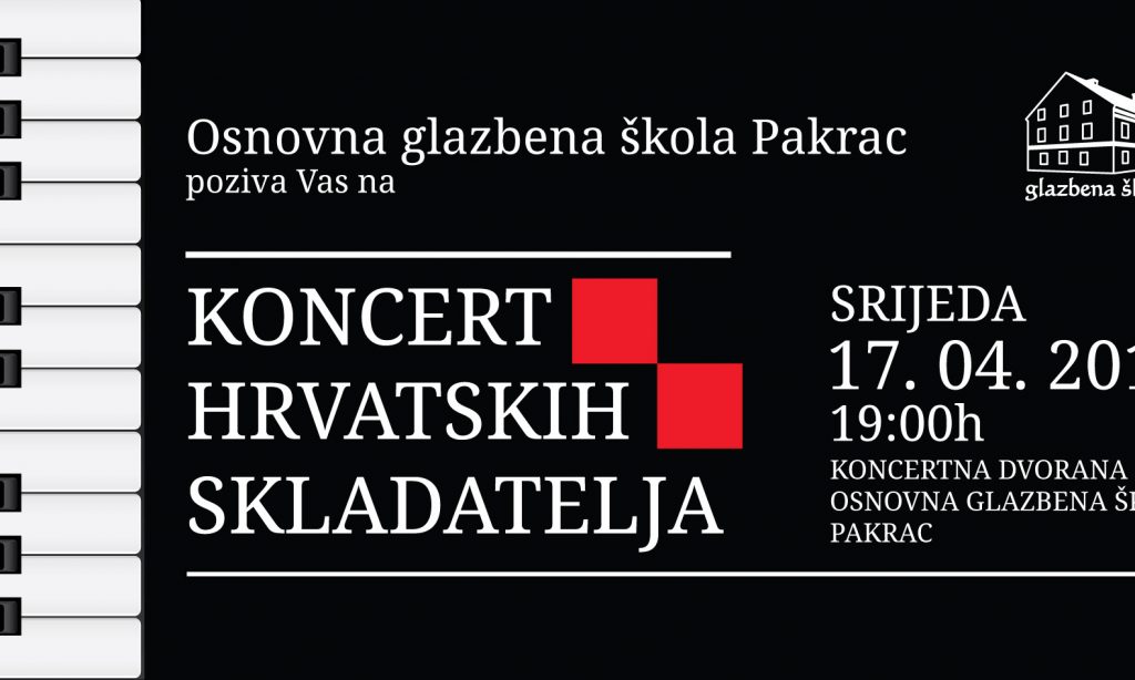 OGŠ PAKRAC Koncert hrvatskih skladatelja