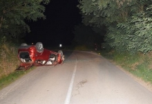 POLICIJSKO IZVJEŠĆE S 1,41 promila između Tornja i Batinjana prevrnuo automobil na krov