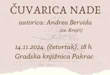 ANDREA BERVIDA Predstavljanje zbirke poezije „Čuvarica nade“