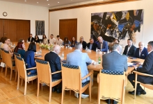 Brončani Niko Kalvi na prijemu kod predsjednika Zorana Milanovića