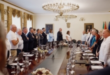 KONSTITUIRANA ŽUPANIJSKA SKUPŠTINA Predsjednik Ferdinand Troha, potpredsjednici Davor Huška i Zoran Krejči, Miroslav Ivančić vijećnik