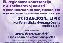 ALZHEIMEROVA BOLEST 6. regionalna konferencija s međunarodnim sudjelovanjem