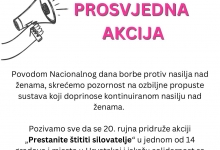 DELFIN Akcija uoči Nacionalnog dana borbe protiv nasilja nad ženama: „Prestanite štititi silovatelje!“ u 14 gradova