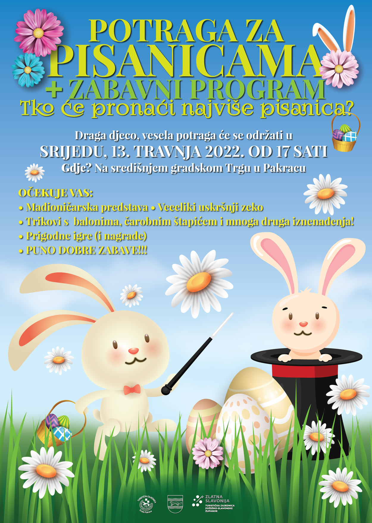  TZ GRADA PAKRACA Uskrsni zabavni program za najmlađe