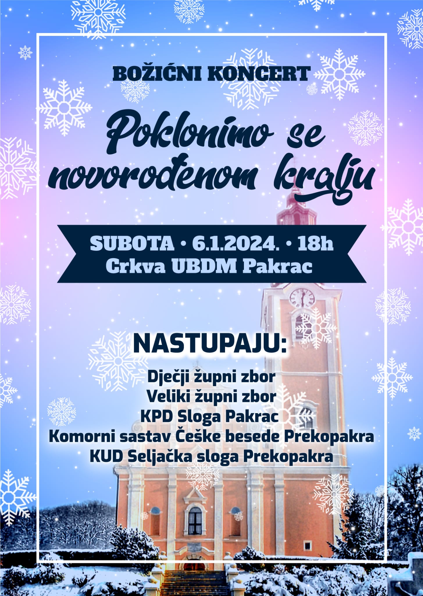CRKVA UBDM Božićni koncert lokalnih zborova