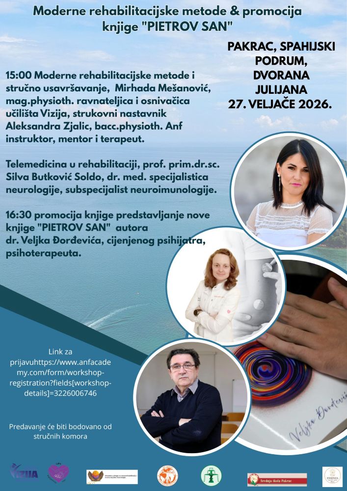 Moderne rehabilitacijske metode promocija knjige PIETROV SAN 4