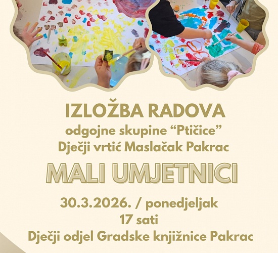 mali umjetnici plakat