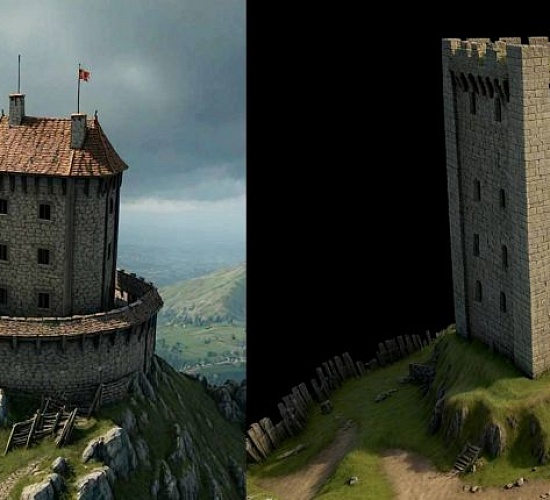 Pakracke brdske kamene utvrde uz planinsku cestu Caklovac i Bukovik K. Vacek