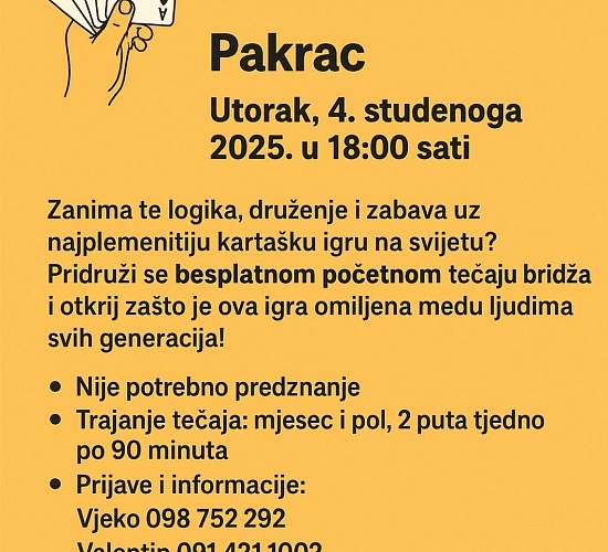 bridge pakrac tecaj