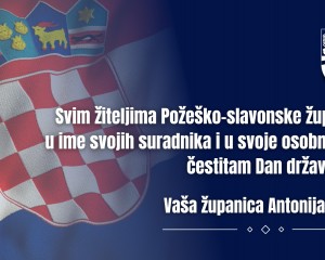 Čestitka županice Antonije Jozić povodom Dana državnosti