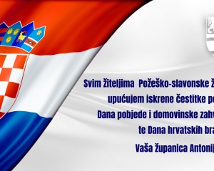 (PROMO) Čestitka županice Jozić povodom Dana pobjede i domovinske zahvalnosti te Dana hrvatskih branitelja