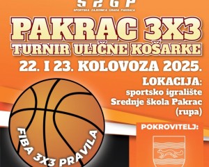 Počinje 3. PAKRAC 3x3 turnir ulične košarke!