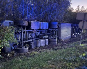 Pod utjecajem alkohola od 2,37 promila upravljao teretnim vozilom i sletio s kolnika