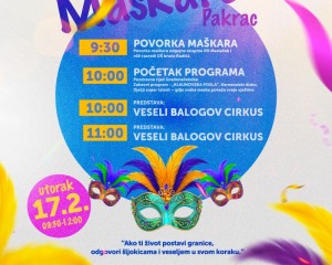 PAKRAC POSTAJE GRAD VESELJA Vrijeme je za Maškare Pakrac 2026.