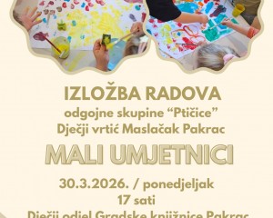 SPAHIJSKOM PODRUM Otvorenje izložbe vrtićkih „Malih umjetnika“